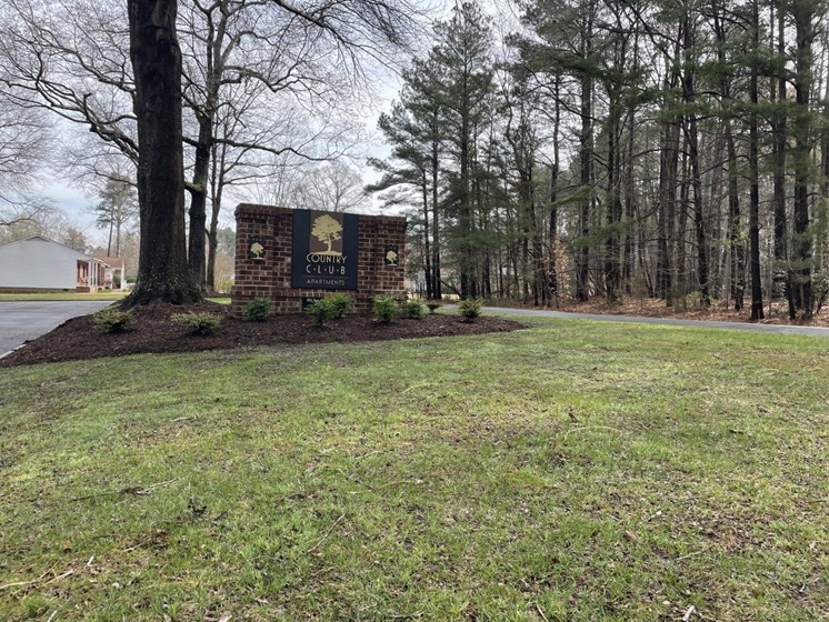 Property Entrance at Country Club Apartments in Williamsburg VA