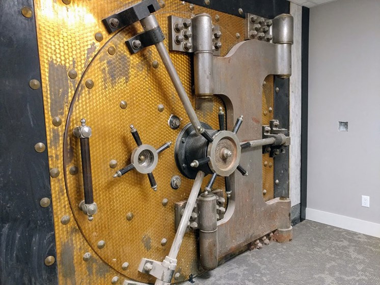 Original bank vault at Studebaker Lofts, Indiana, 46601