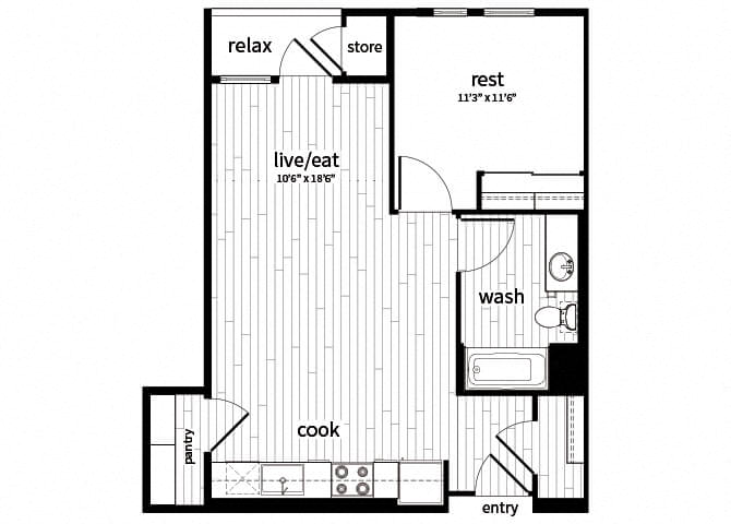 Suite A Floorplan