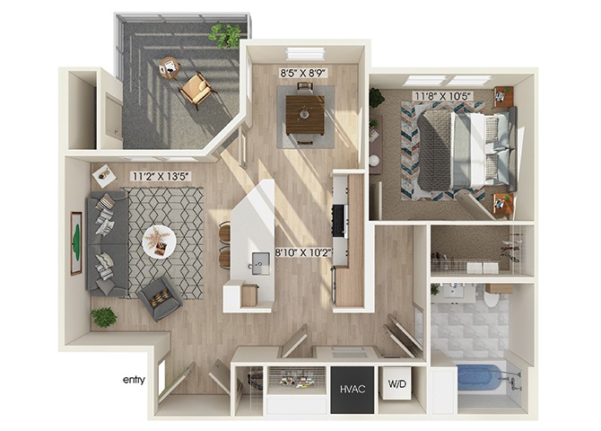 Suite A Floorplan