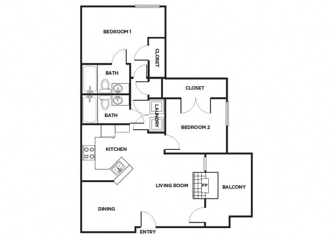Suite A Floorplan