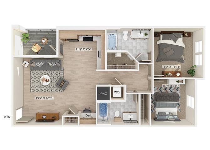 Suite A Floorplan