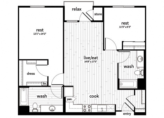 Suite A Floorplan