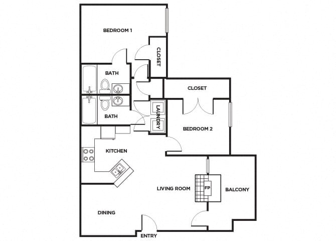 Suite A Floorplan