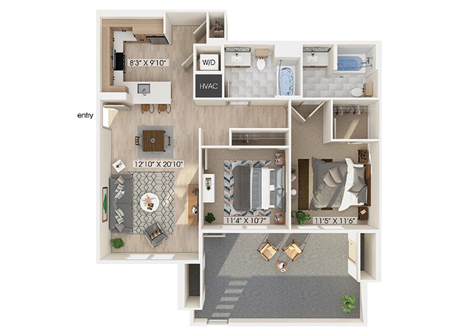 Suite A Floorplan