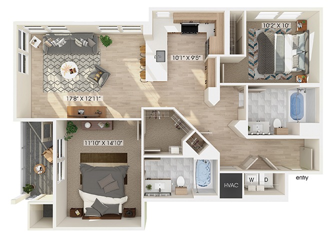 Suite A Floorplan