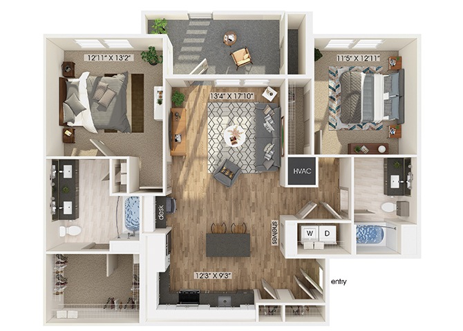 Suite A Floorplan