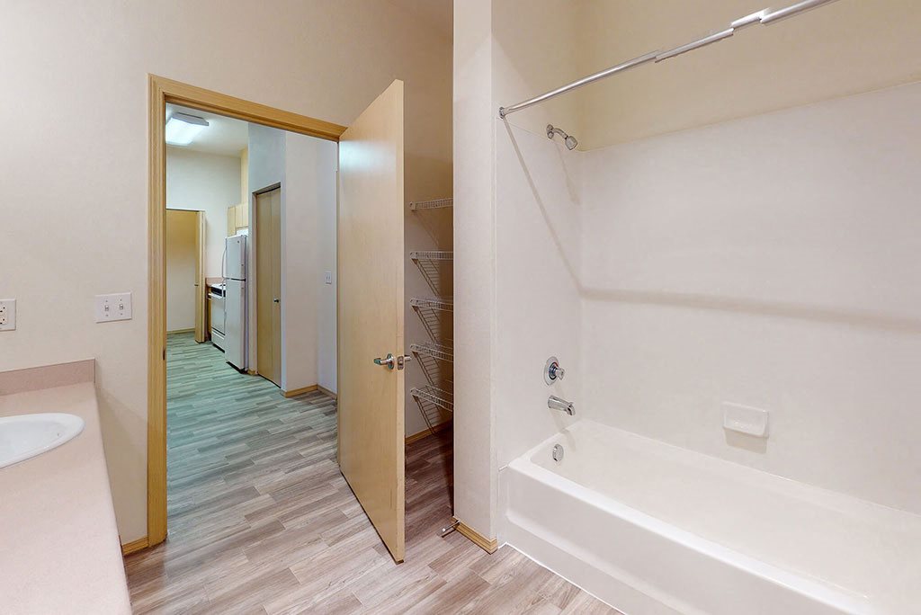 Bathroom at Cedar Park Apartments in Seattle WA