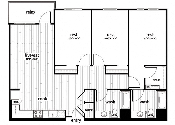 Suite A Floorplan