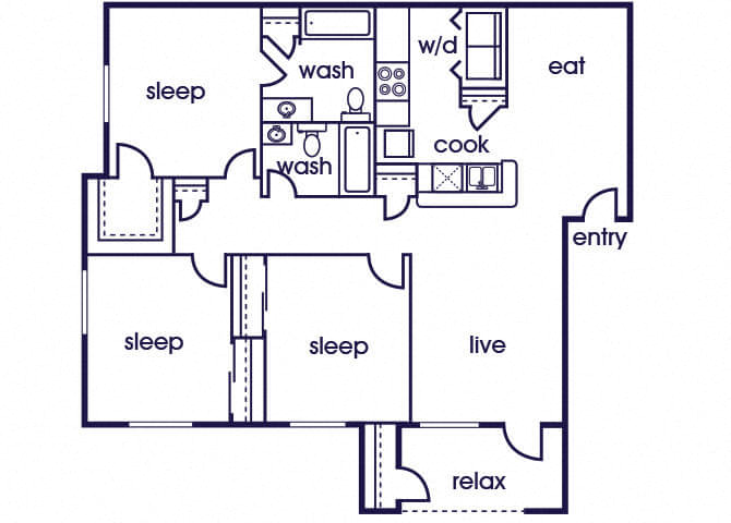 Suite A Floorplan