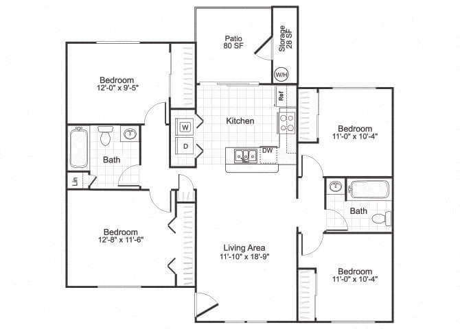 Suite A Floorplan