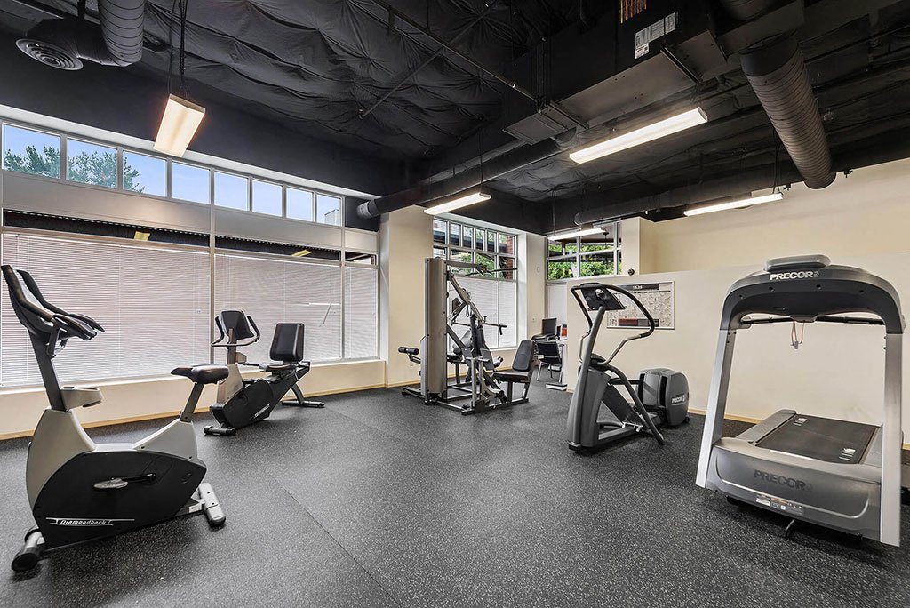 Fitness room at Cedar Park Apartments in Seattle WA