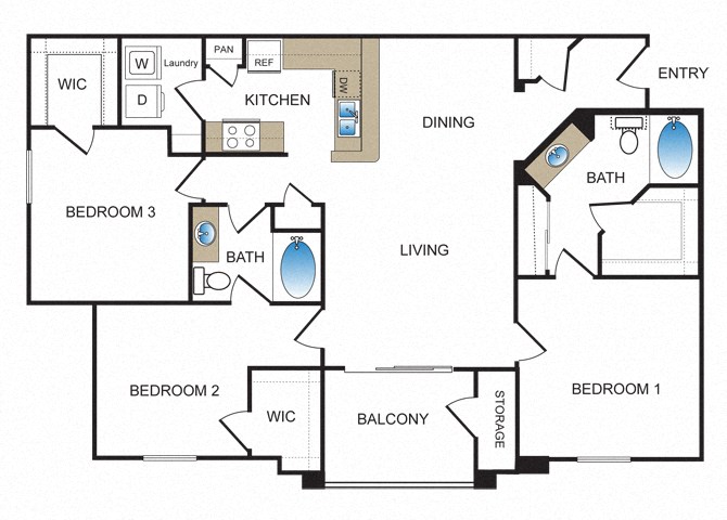 Suite A Floorplan