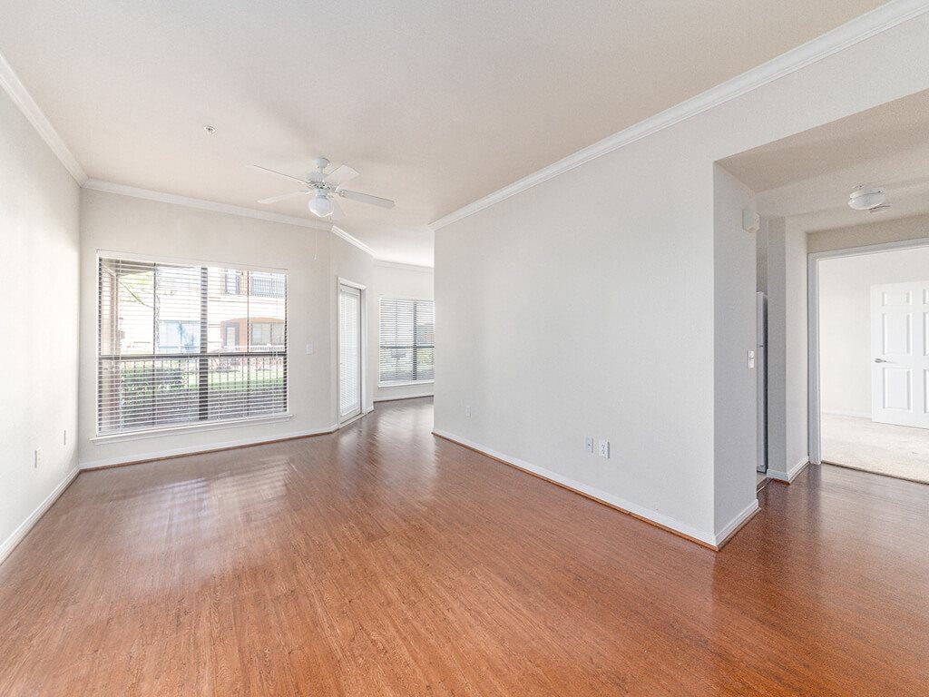 open concept flooring at Parkway Senior Apartments in Pasadena TX