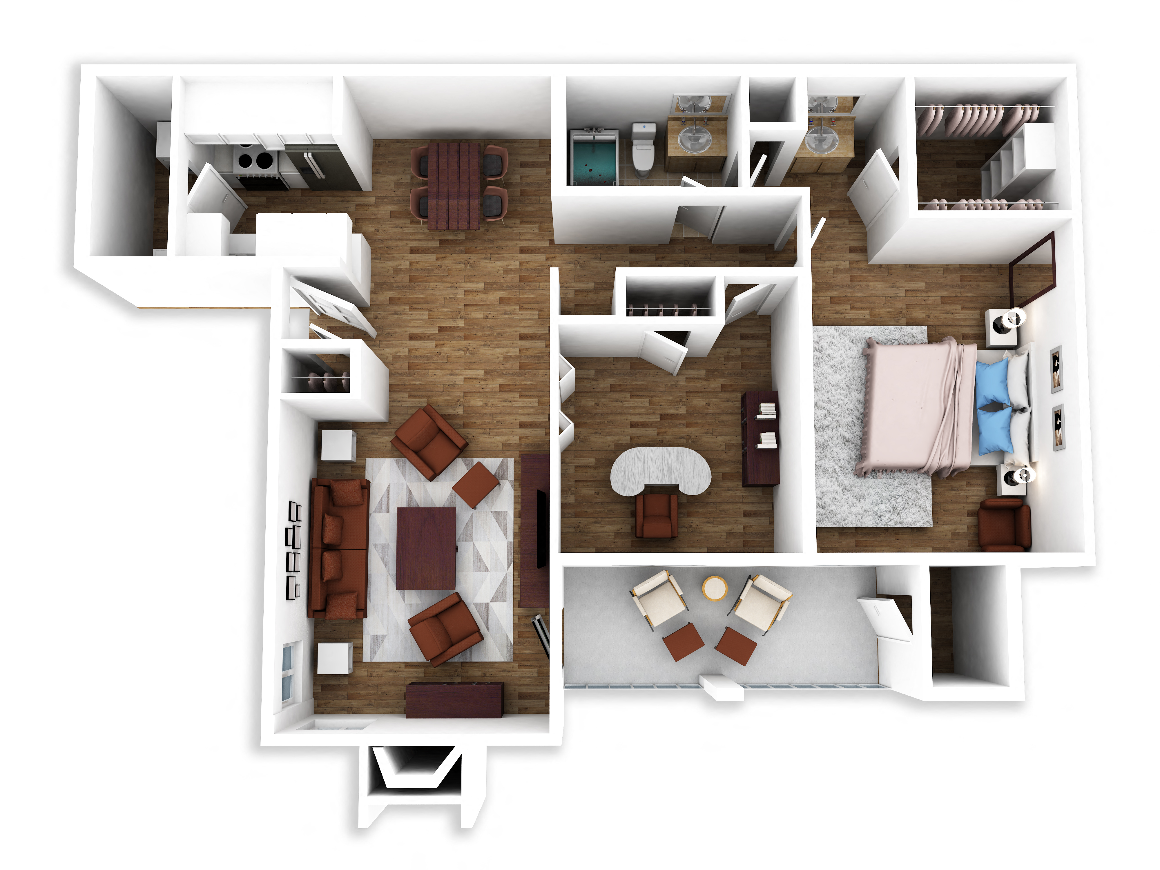 Floor plan layout diagram for A4