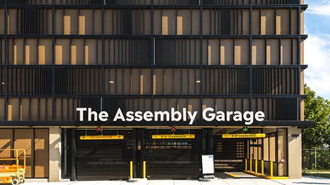 The assembly garage at The Assembly, Michigan
