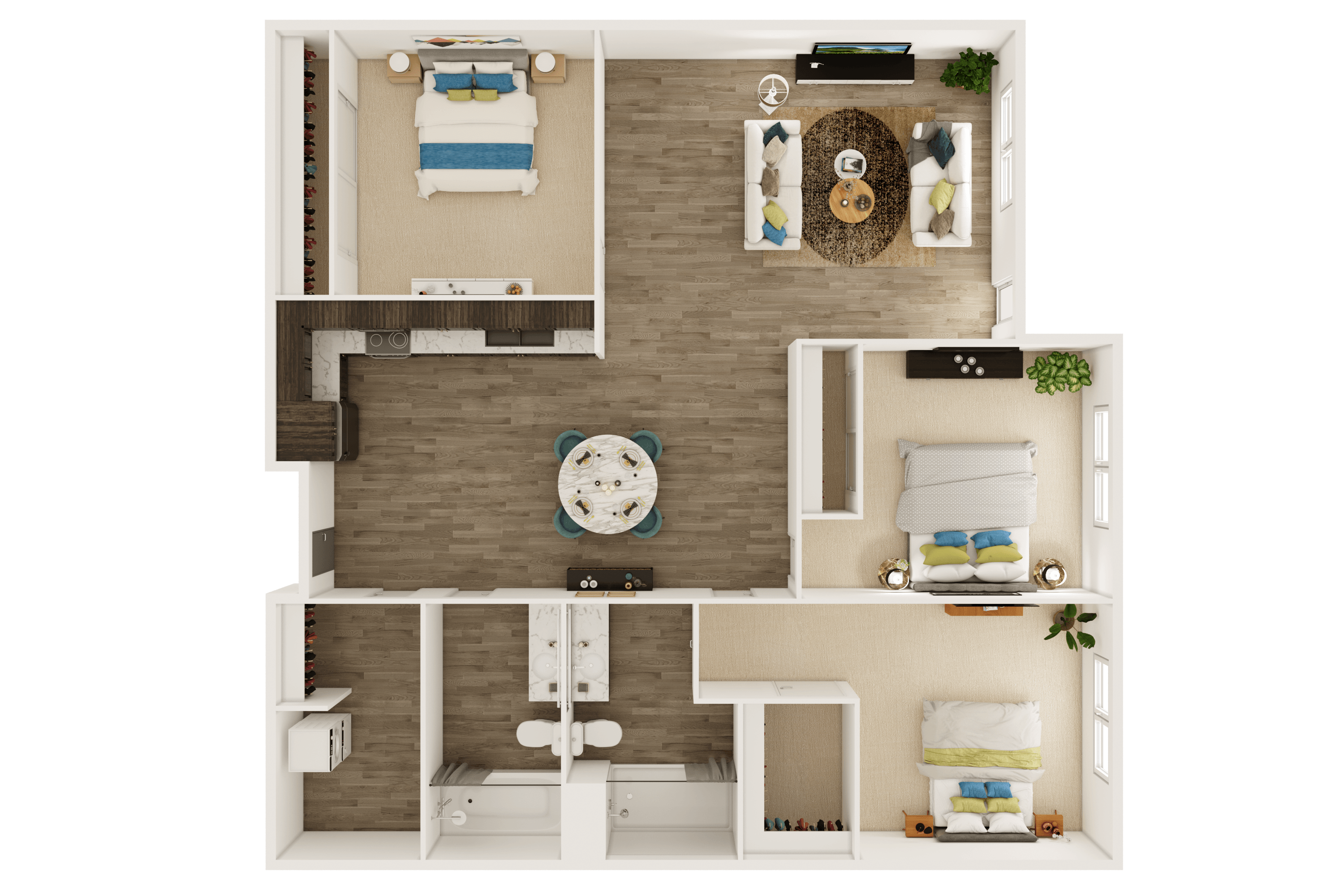 Floor Plans of Garden Terrace in La Crosse, WI