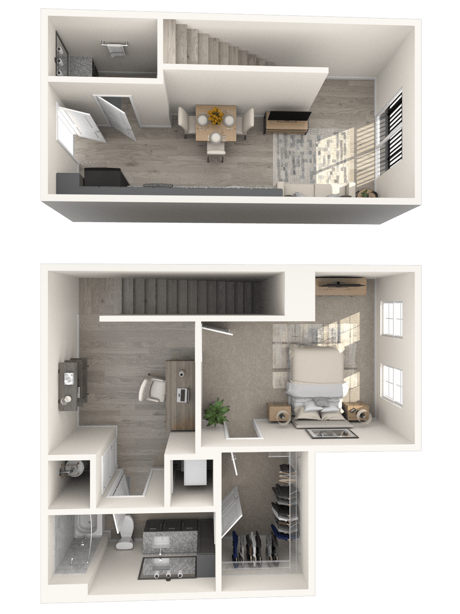 Springside Apartments & Townhomes A5 floor plan