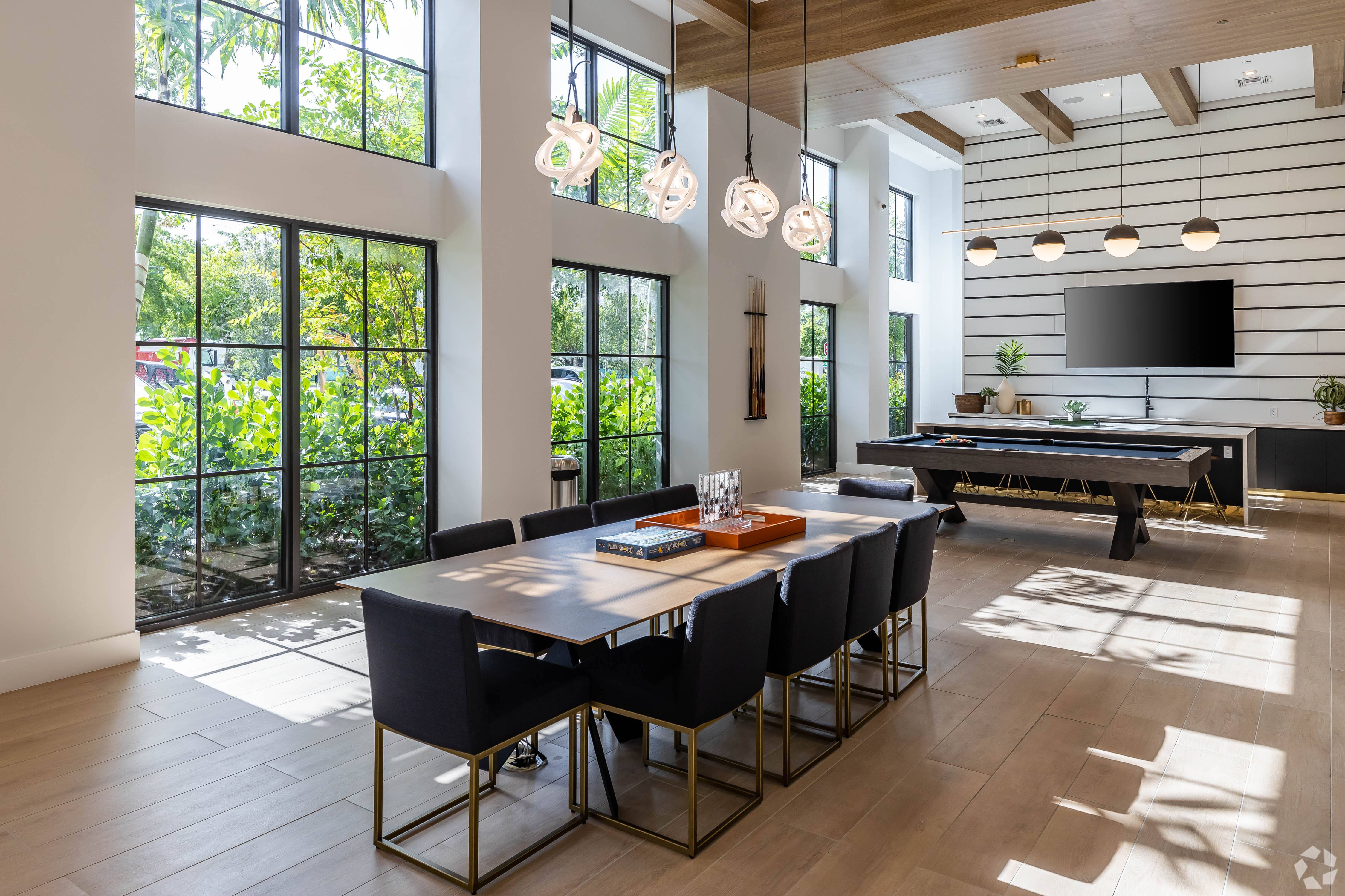 game room at Leena Plantation apartments