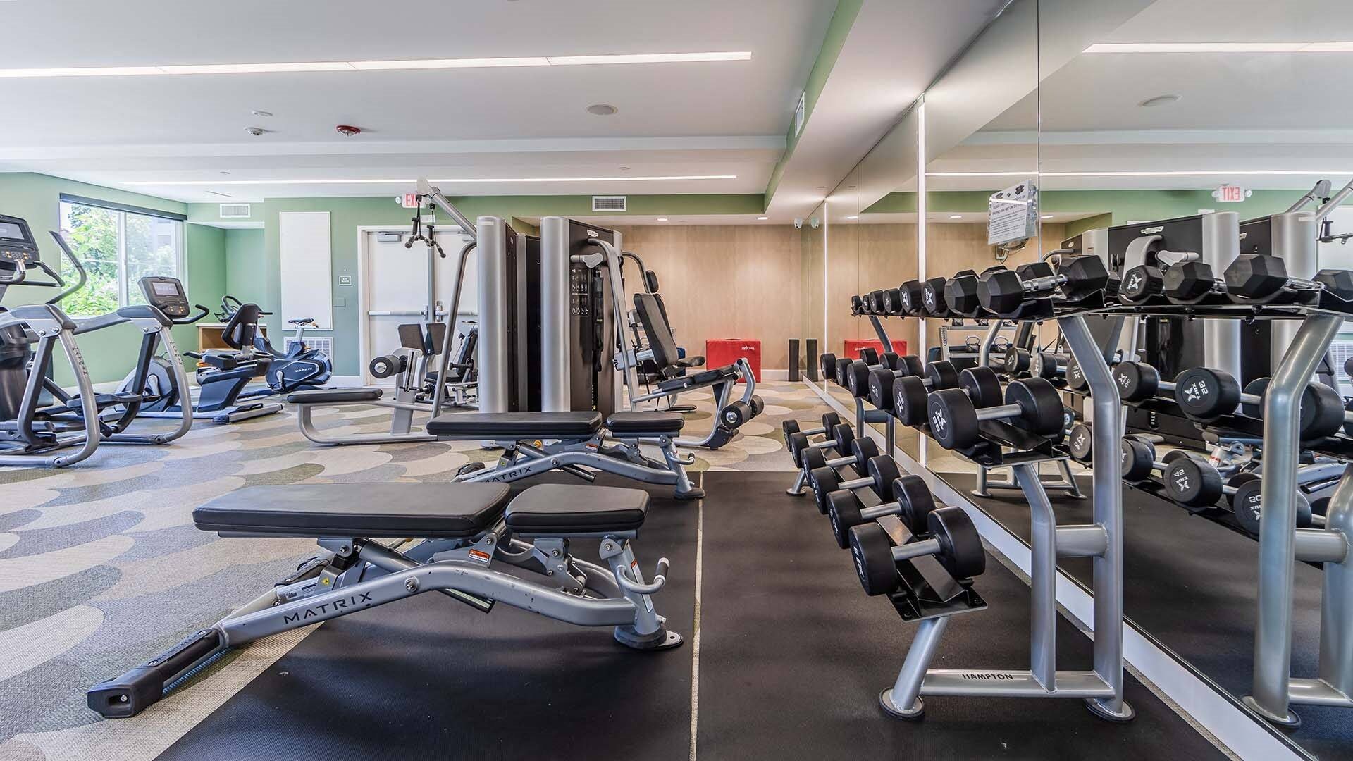 The Lark San Mateo Fitness Center Weights