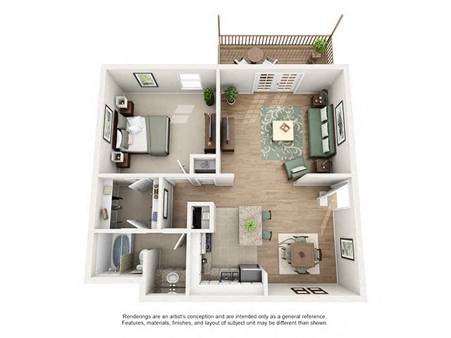 One bedroom, one bath in Birmingham