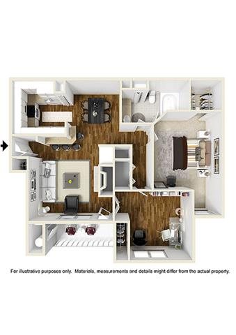 Two bedroom, one bath apartment home in Montgomery