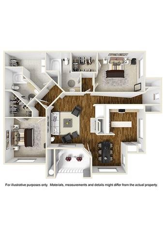 Two bedroom, two bath apartment home in Montgomery