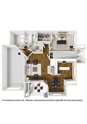 One bedroom one bath apartment in Montgomery