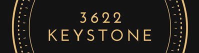 A black and gold image with the number 3622 and the word Keystone.