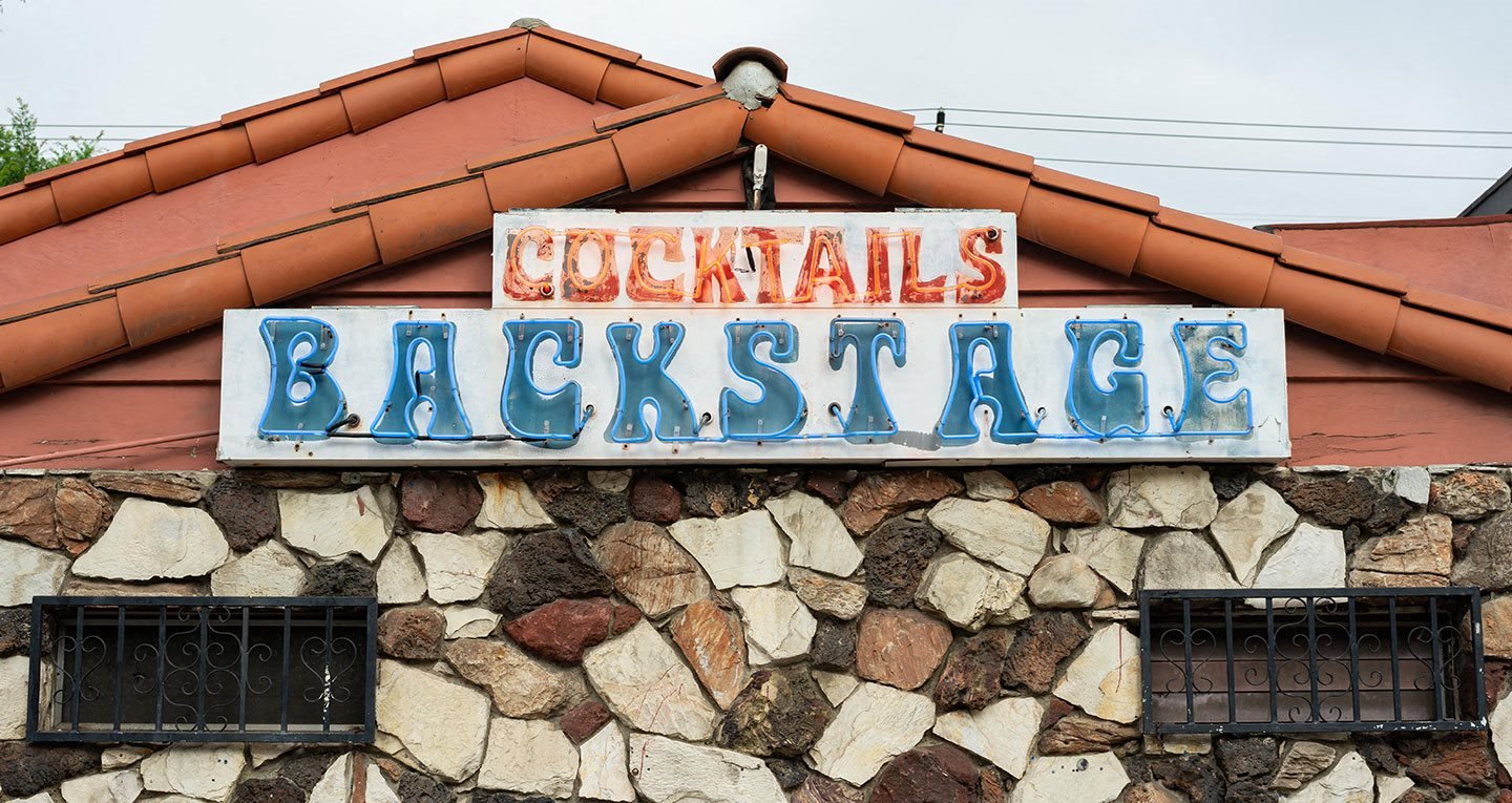 Backstage Bar and Grill is a local haunt, great for drinks and karaoke