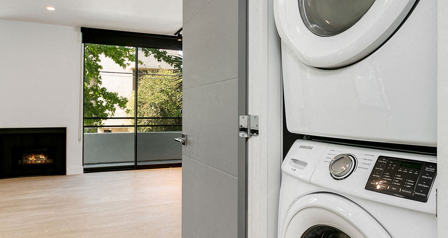in-unit washers and dryers