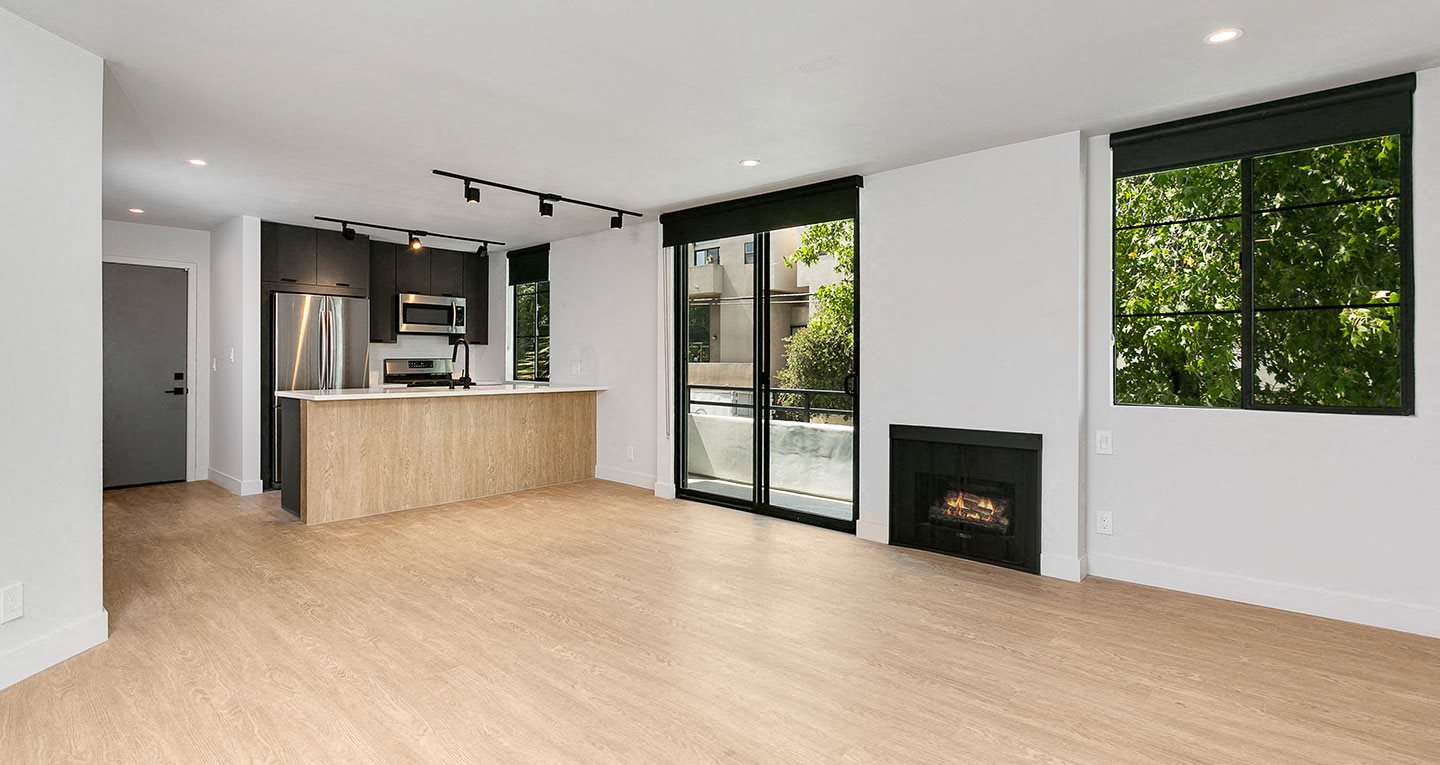 Gas fireplaces in every residence
