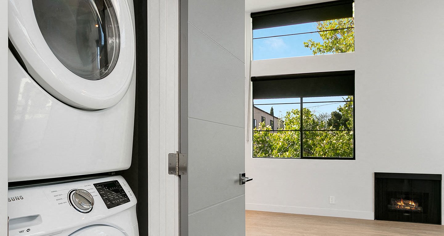 washers and dryers in every residence