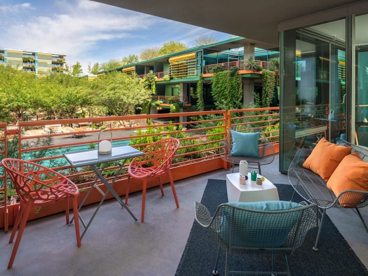 Views from the patio of our Scottsdale luxury apartments