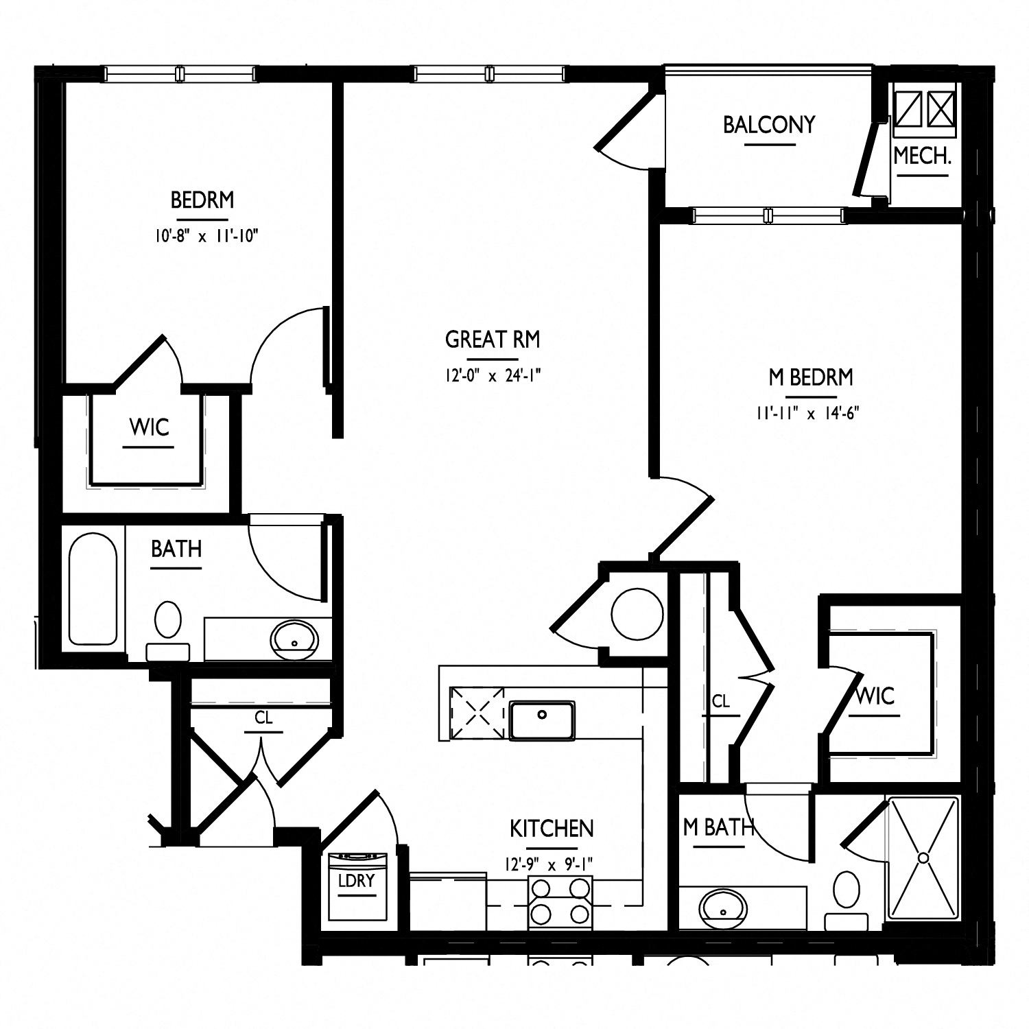 floorplan of apartment 0618