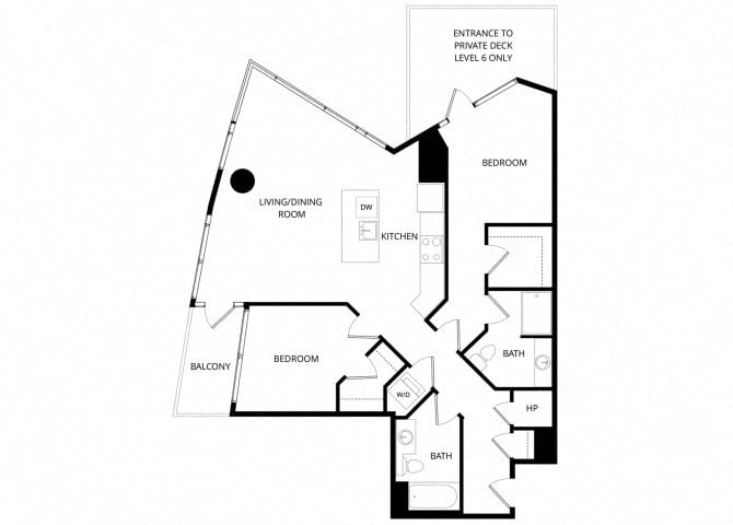 PlanB_TwoBedroom floor plan