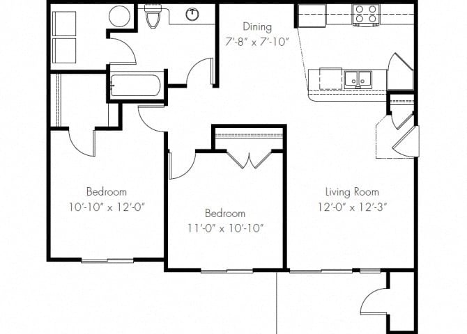 The Regent Furnished floor plan