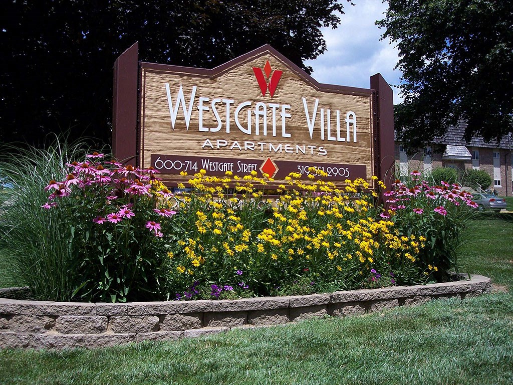 WGV Main Sign at Westgate Villa, Iowa City