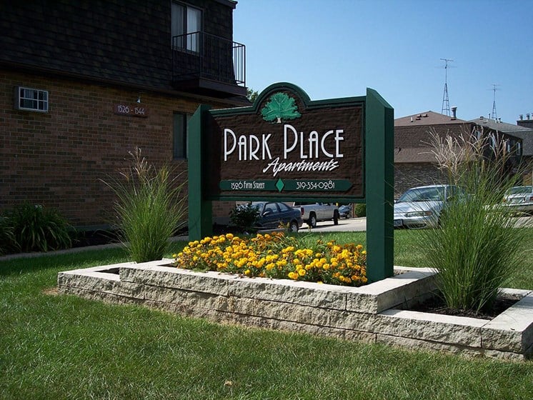 Park Place Main Sign 5th Street at Park Place, Coralville, IA