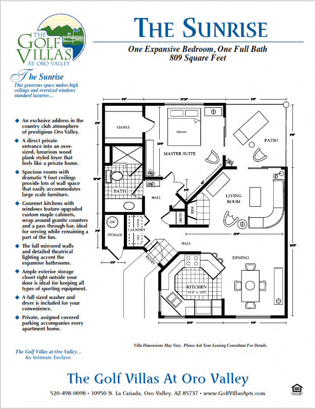 Sunrise floor plan