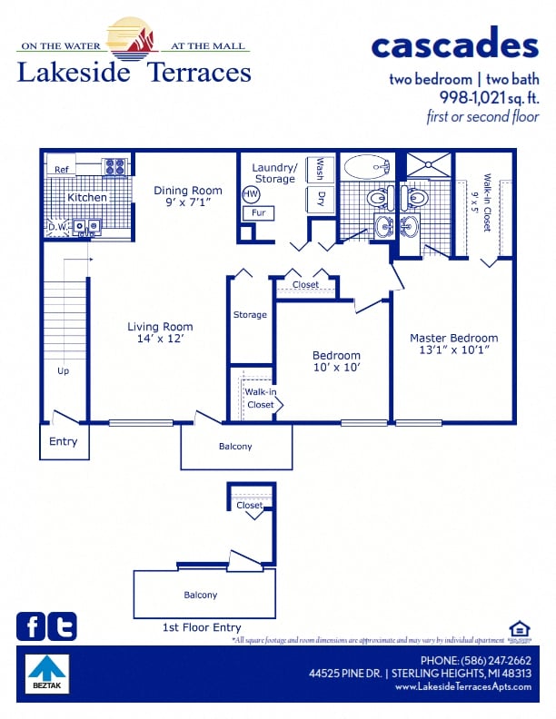 Cascades floor plan