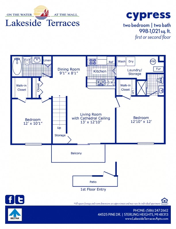 Cypress floor plan