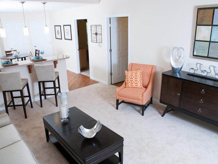Whitestown IN Apartment Rentals Redwood The Woodlands Living Room