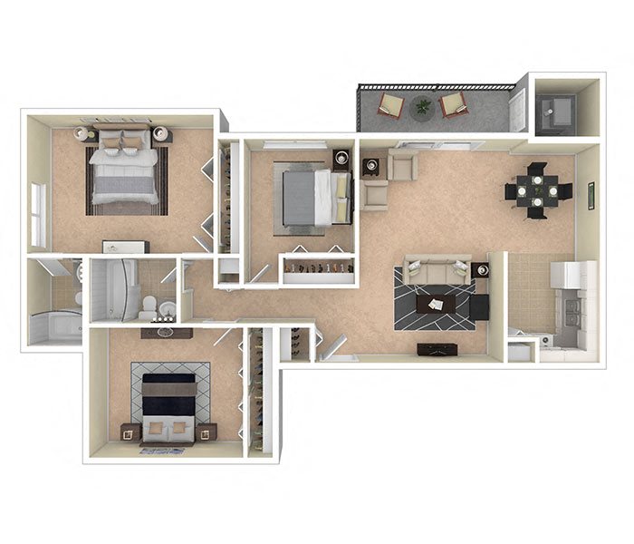 Silver Spring House Apartments 3 Bed 1100 sq ft Silver Spring House Apartments 3 Bed 1100 sq ft floor plan