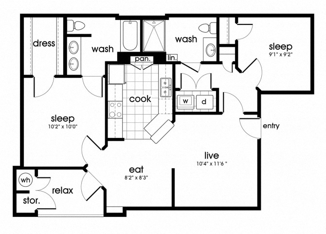Suite A Floorplan