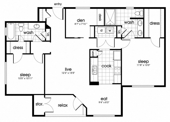 Suite A Floorplan