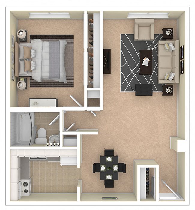 8600 Apartments 1 Bedroom 8600 Apartments 1 Bedroom floor plan