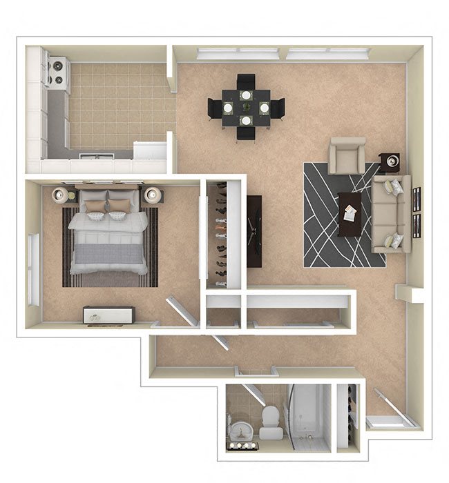 8600 Apartments 1 Bedroom 8600 Apartments 1 Bedroom floor plan
