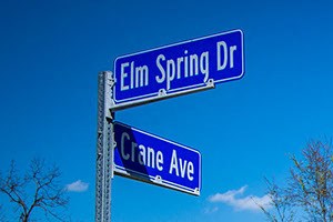 Crane Village Apartments Entrance Signage