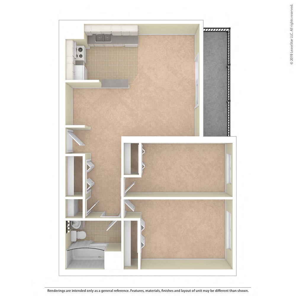 Heritage Park Apartments Two Bedroom Center Foyer Heritage Park Apartments Two Bedroom Floor Plan CF
